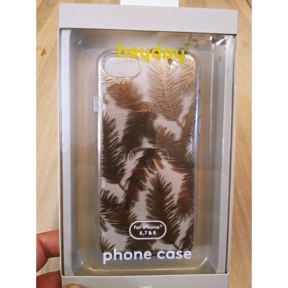 Heyday Apple iPhone 6/7/8 Case Rose Gold Feathers - Picture 1 of 8
